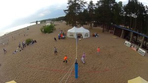 Beach volley. 6 из 12. Sky View Cam. 20.06.2015. Hard League. Пляжный волейбол."Женщины 18+". Финал.