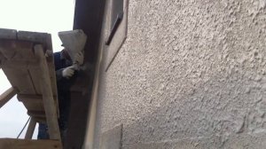 Фасад под травертин из декоративного бетона