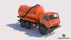 Fuel Truck Kamaz 3D max model 3D model 3D model