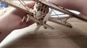 Самолёт АН-2. Сборная модель из дерева.