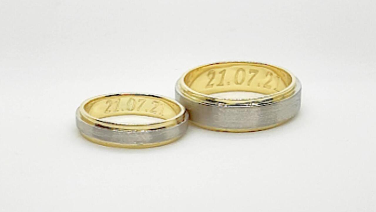 Обручальные кольца из комбинированного золота