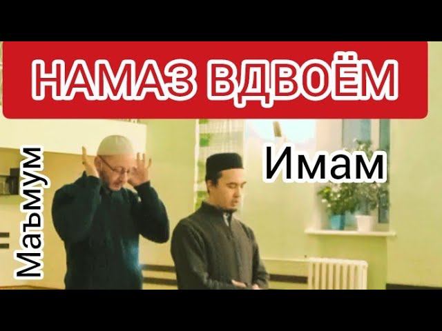 Как читается НАМАЗ вдвоём. Урок для мужчин. Ханафи мазхаб