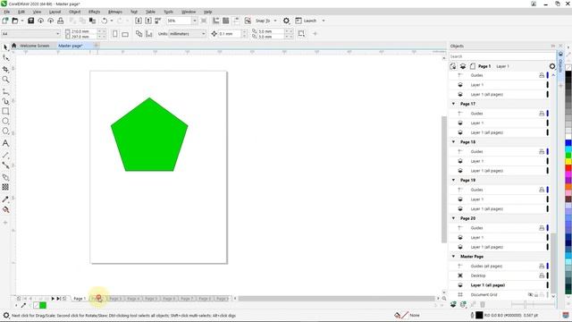 How to create MASTER PAGE in Coreldraw || Detail Tutorial || IN HINDI.. смотреть онлайн