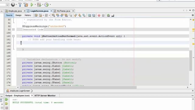 Java Projects with Source Code - Creating Login System using Java Part 6