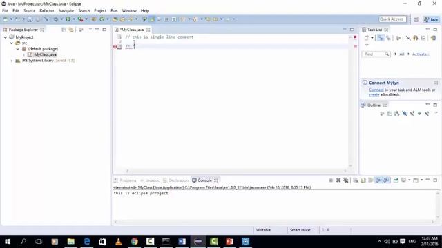Lec 7 How to Write Comment in Java смотреть онлайн