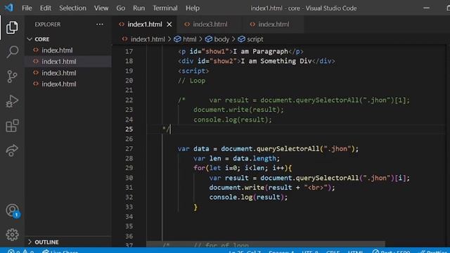 11- querySelectorAll Method with Loop in JavaScript Bengali |Chanel Walla