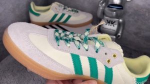 Adidas Samba x Wales Bonner - Cream White Bold Green (GY4344)