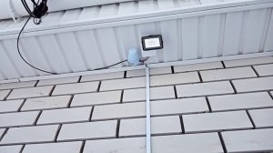 установка прожектора с фотореле