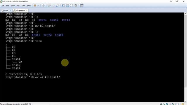 31-Move/Rename files and directories in Linux as normal user demo | Linux for Beginners