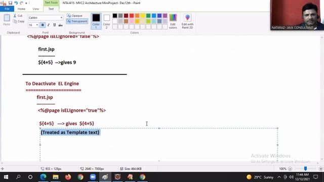 179 NTAJ415 MVC2 Architecture MiniProject and Jsp Expression Language