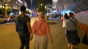 Evening walk in Moscow.Tverskaya street.8k