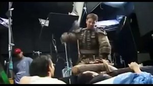 Мэл Гибсон за кадром Страсти Христовы