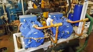 Судовая холодильная установка (охлаждение трюмов)