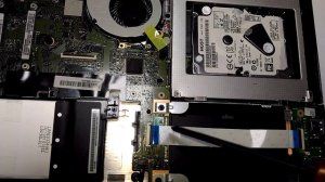 Asus x554lj разборка апгрейд как разобрать ODD HDD SSD ноутбук Асус