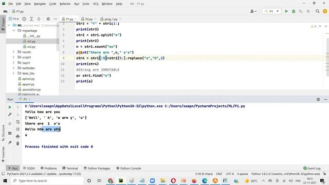 Python - String functions and introduction to LIST смотреть онлайн