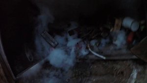 Горит бочка