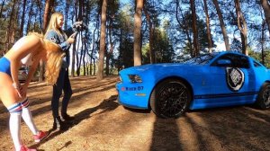 Выставка Ford Mustang + Процесс съемок TWERK для Darlene Sid