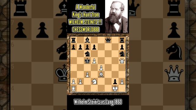 INSANE King's Hunt from WILHELM STEINITZ!!! CHESSWORLD888