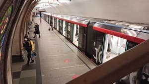 Московское метро, станция "Новослободская", Москва-2020