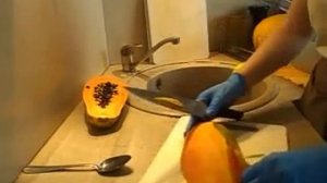 КАК ПОЧИСТИТЬ ПАПАЙЮ