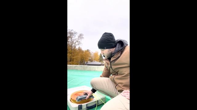 Полусухая стяжка на кровле с разуклонкой. смотреть онлайн