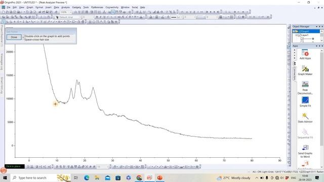 How to do base line correction & remove background in Origin for any spectral data
