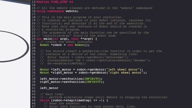 Webots Line Follower with code in C++ // Webots tutorial // Epuck line follower