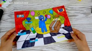 Игровая книга Роблокс РАДУЖНЫЕ ДРУЗЬЯ 7 настольных игр Roblox Rainbow Friends