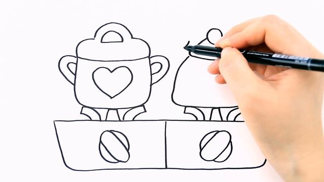 Как нарисовать кухонную плиту / Мультик раскраска для детей / Раскрась Ка смотреть онлайн