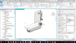 Встраиваемая ванна Revit | Семейства INT LINES