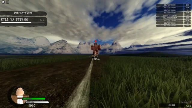 playing Attack on Titan: Evolution Roblox смотреть онлайн