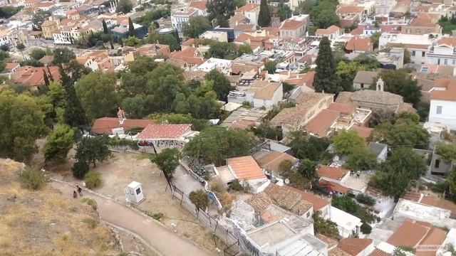 Вид на Афины с Акрополя. Греция. View of Athens from the Acropolis. Greece