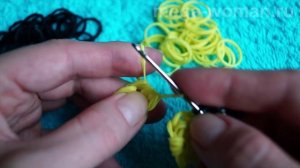 Фигурки из резинок. Бабочка из резинок без станка