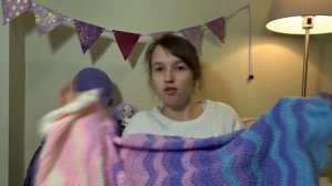 Hello YouTube! - two crochet blankets and a yarny surprise