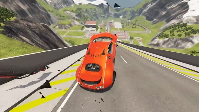 Big Ramp Jumps with Real Car Mods - BeamNG Drive Crashes | DestructionNation смотреть онлайн