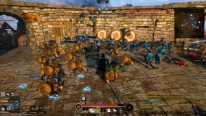 Conqueror's Blade Полный фиол тяж сет и все статы в хп на воине ЩИТ И МЕЧ