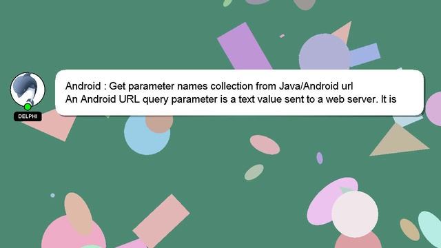 Android : Get parameter names collection from Java/Android url смотреть онлайн