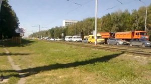 Пробка в г. Ульяновске на Московском шоссе