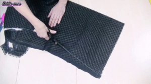 Как сшить платье трапеция? Платье из сетки без оверлока. За несколько дней до Нового года!