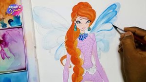 Drawing winx club onyrix bloom
