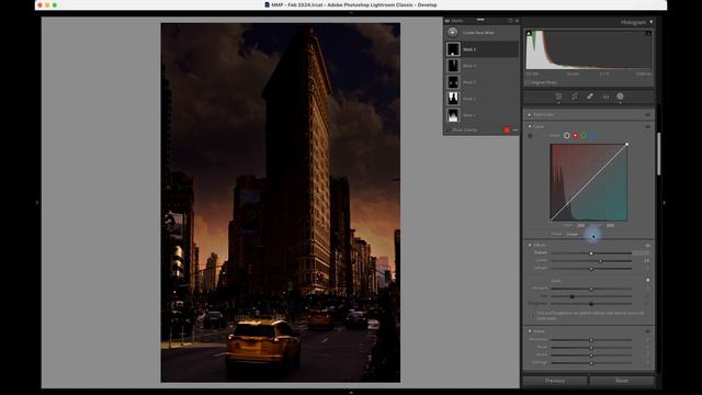 How to edit DAY into NIGHT using Lightroom MASKS & CURVES смотреть онлайн