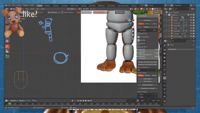 BLENDER BASIC TUTORIAL HOW TO MAKE A simple ANIMATRONIC смотреть онлайн