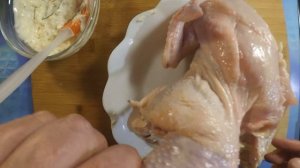Курица с корочкой в мультиварке