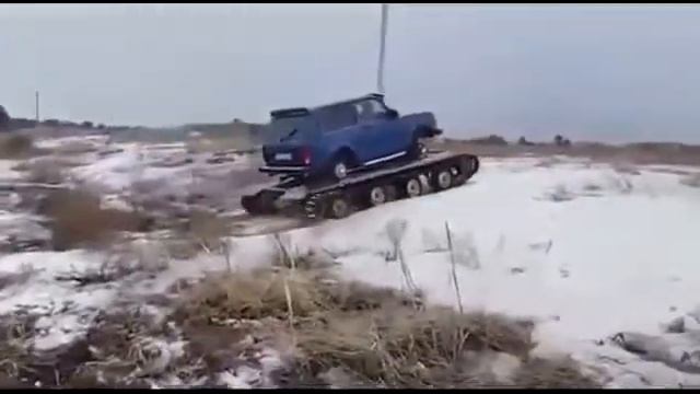 Нива и Уаз на гусеницах ТСН 74 смотреть онлайн