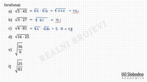 Kvadratni koren - Zadatak 4 | Matematika za 7. razred