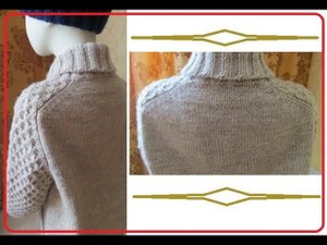 Джемпер. Часть 2. Росток на реглане с погоном.