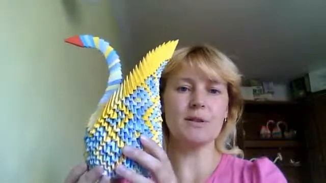 лебедь в ромбик из модульного оригами смотреть онлайн