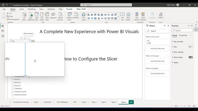 Configuring Slicer Settings in Power BI - New Formatting Experience смотреть онлайн
