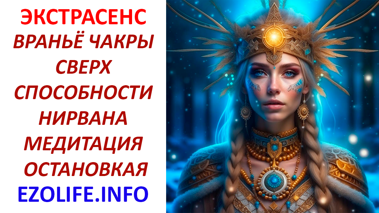 ЭКСТРАСЕНС ВРАНЬЁ ЧАКРЫ СВЕРХ СПОСОБНОСТИ НИРВАНА МЕДИТАЦИЯ ОСТАНОВКАЯ