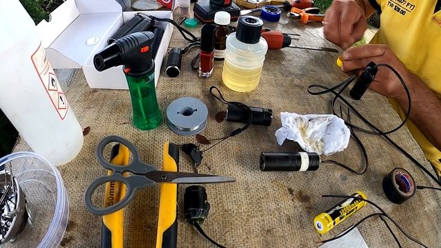 Подводная охота. Лазерный целеуказатель прицел. Процесс изготовления.